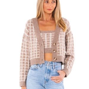 ASTR BRIARWOOD CARDIGAN SET